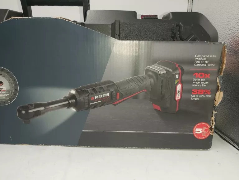 KLUCZ GRZECHOTKA AKUMULATOROWA PARKSIDE PARP 20-LI A1 20V KOMPLET