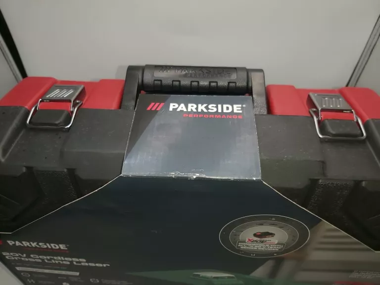 LASER KRZYŻOWY PARKSIDE 3 × 360°, 20 V, 2 AH, PKLLP 3360 A1 KOMPLET