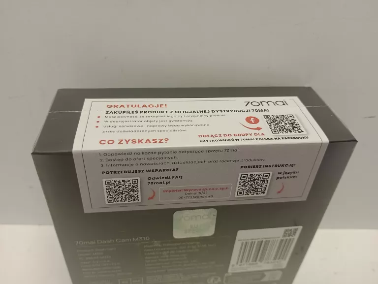 KAMERA SAMOCHODOWA 70MAI M310