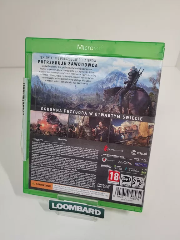 GRA XBOX ONE WIEDŹMIN 3 DZIKI GON