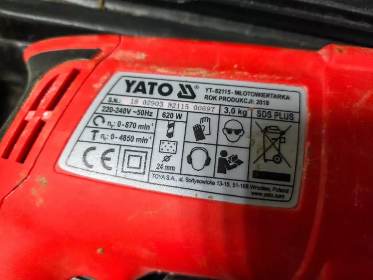 MŁOTOWIERTARKA YATO YT 82115 WALIZKA