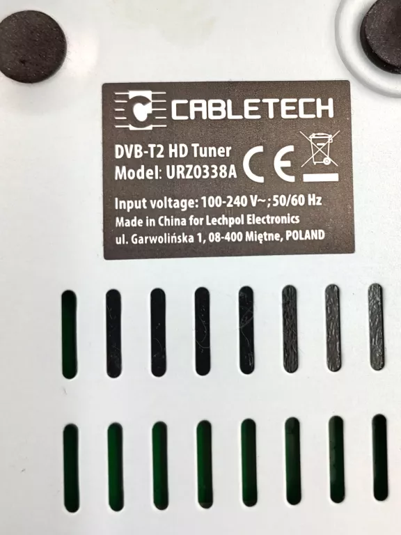 DEKODER DVB-T 2 CABLETECH PILOT + PUD