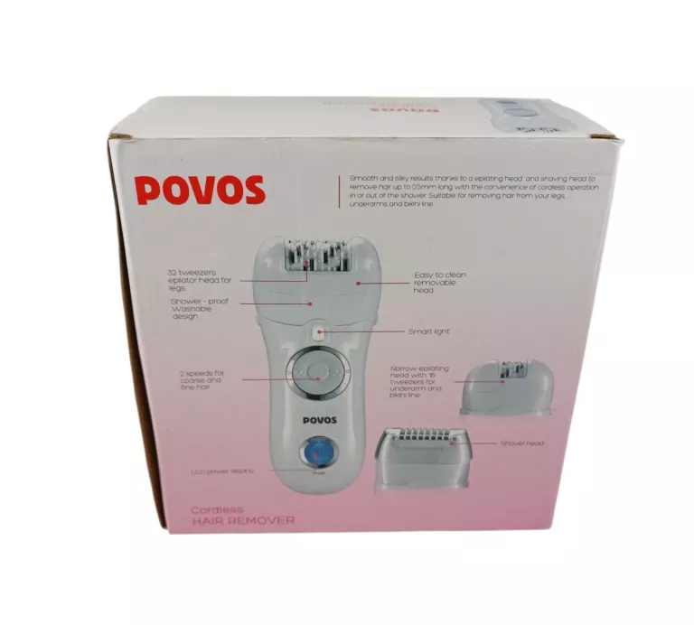 DEPILATOR DAMSKI POVS CORDLESS HAIR REMOVER