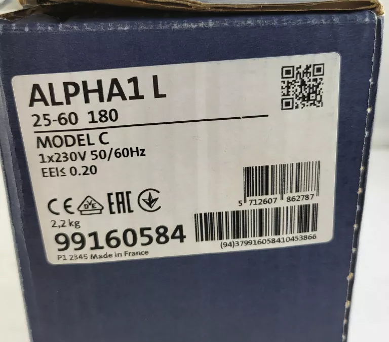 POMPA GRUNDFOS ALPHA1 L 25-60 180