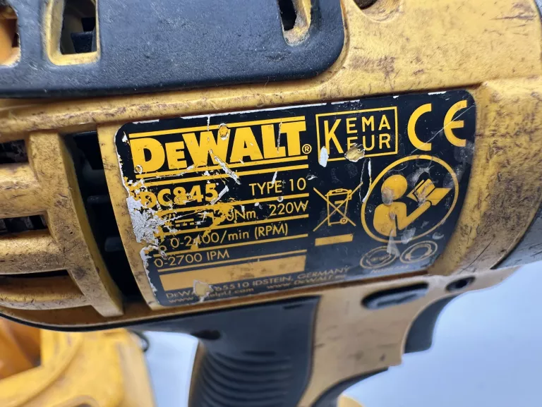 ZAKRĘTARKA DEWALT DC845 + 2AH AKUMULATOR + ŁADOWARKA