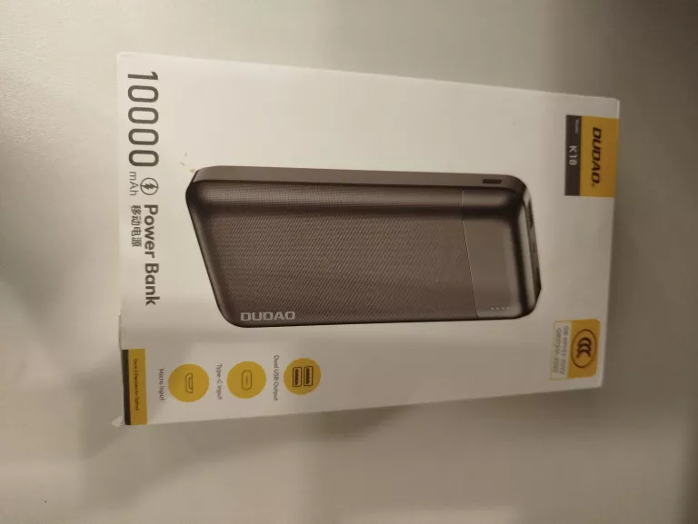 POWERBANK DUDAO K18-1W 10000MAH CZARNY