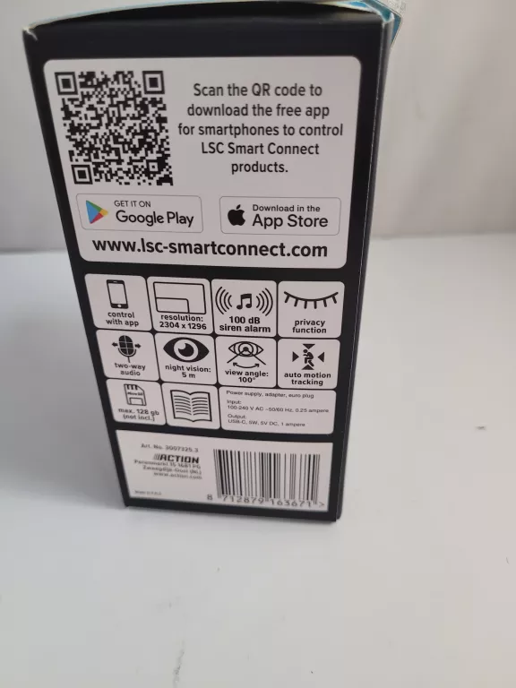 INTELIGENTNA OBROTOWA KAMERA WEWNĘTRZNA LSC SMART CONNECT