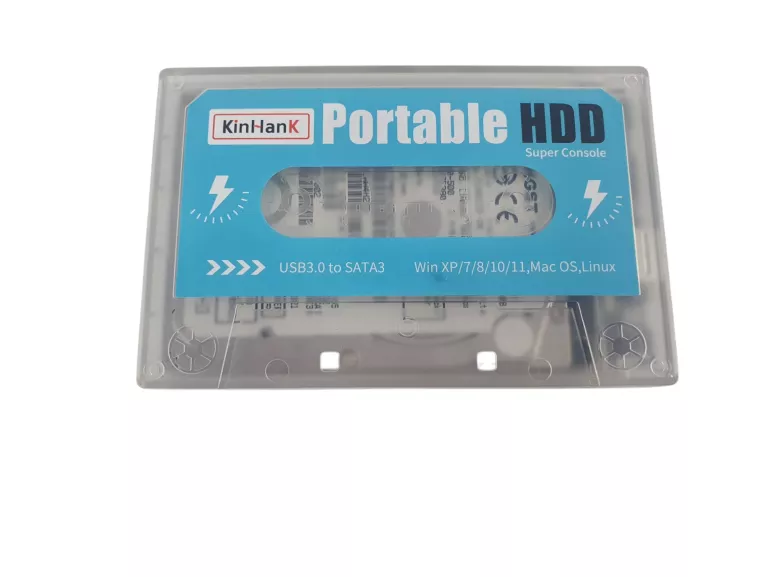 RETRO DYSK KONSOLA KINHANK PORTABLE HDD + 2 PADY