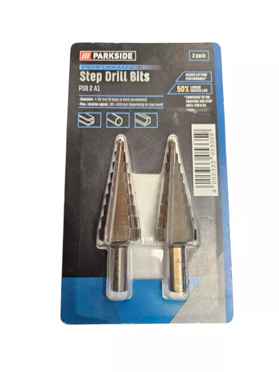ZESTAW WIERTEŁ STOŻKOWYCH PARKSIDE PSB 2 A1
