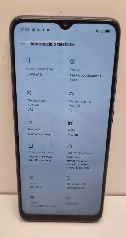 TELEFON OPPO A15S 4/62GB