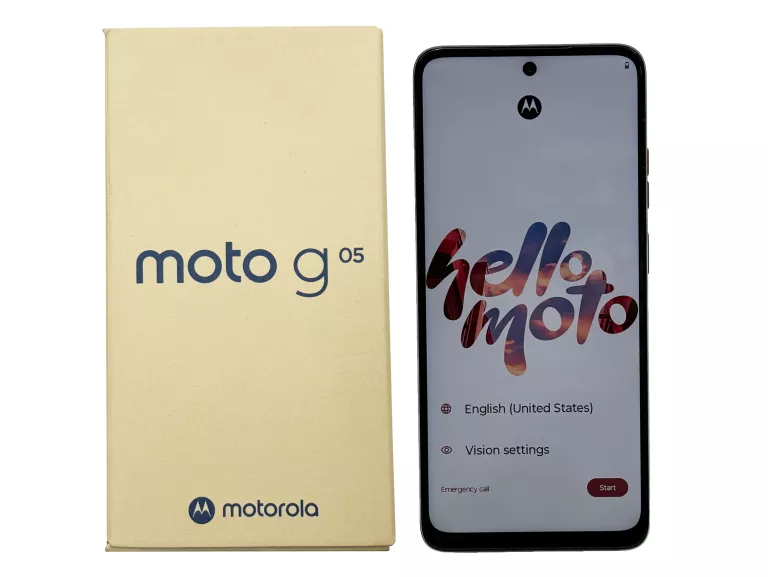 TELEFON MOTOROLA MOTO G05 4/64GB 6.67" 90HZ CZERWONY - JAK NOWY
