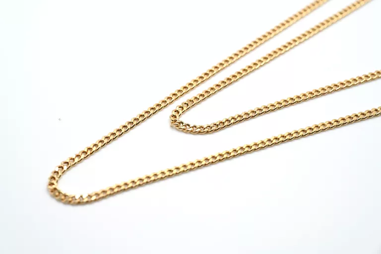 ZB489 UNIWERSALNY ŁANCUSZEK Z ŻÓŁTEGO ZŁOTA 585 PANCERKA 14K 59,5 CM