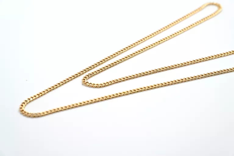 ZB489 UNIWERSALNY ŁANCUSZEK Z ŻÓŁTEGO ZŁOTA 585 PANCERKA 14K 59,5 CM