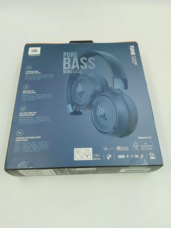SŁUCHAWKI NAUSZNE JBL TUNE 520BT