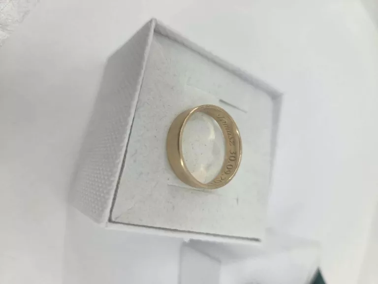 PIĘKNA ZŁOTA OBRĄCZKA PR 585 3,58G  Z GRAWEREM