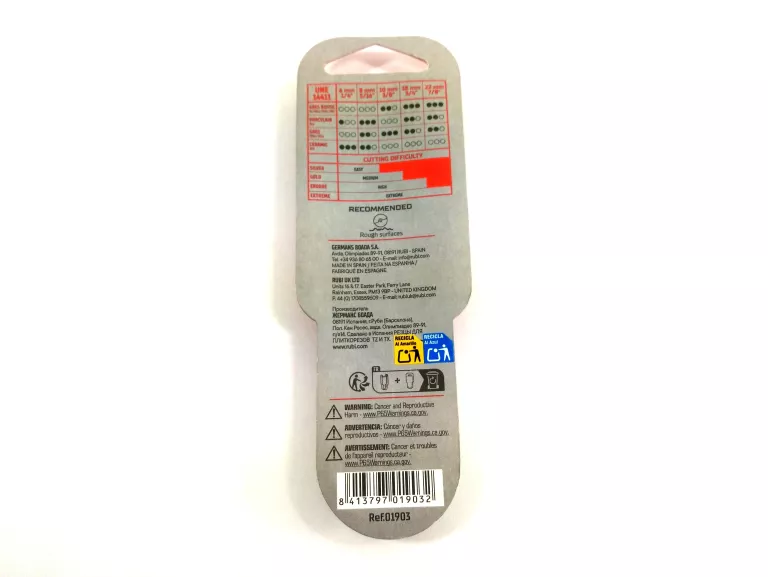 NÓŻ DO PŁYTEK, GLAZURY RUBI 8MM 01903