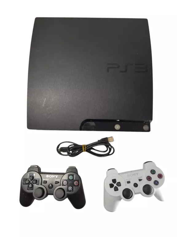 KONSOLA SONY PLAYSTATION 3 PS3 SLIM 500 GB BRAK KABLI 2 KONTROLERY