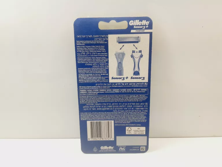 WKŁADY DO NMASZYNKI GILLETTE SENSOR 3+ 8X