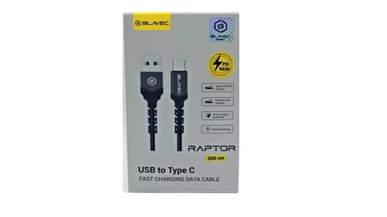 KABEL BLAVEC USB TYP C - USB TYP C 2 M CZARNY