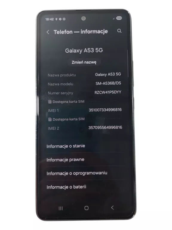 TELEFON SAMSUNG GALAXY A53 5G 128GB / 6GB