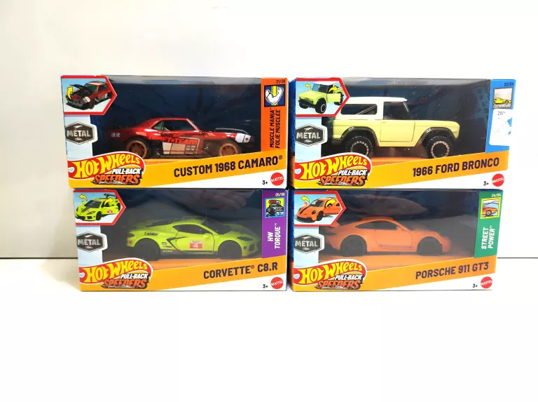 AUTO HOT WHEELS PULL-BACK SPEEDERS