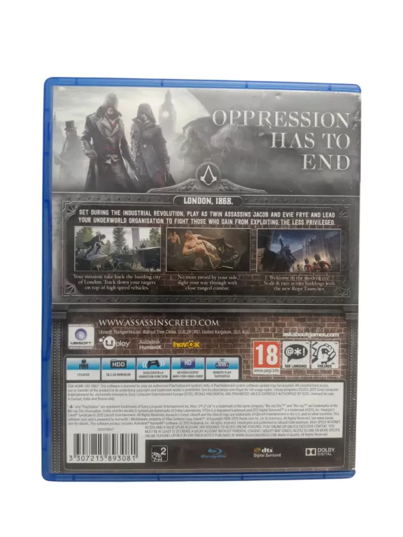 GRA NA PS4 ASSASSINS CREED SYNDICATE + FIFA 23