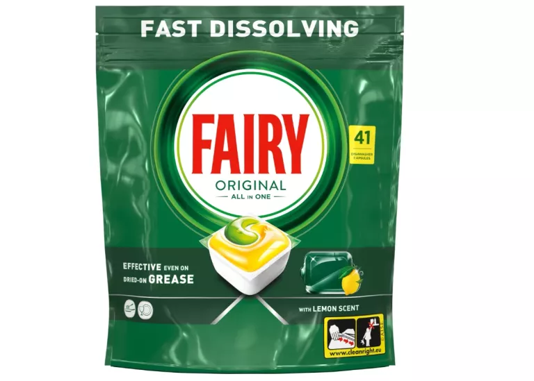 FAIRY ORIGINAL CYTRYNA KAPSUŁKI DO ZMYWARKI ALL IN ONE, 41 TABLETEK