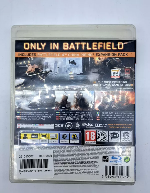 GRA NA PS3 BATTLEFIELD 4