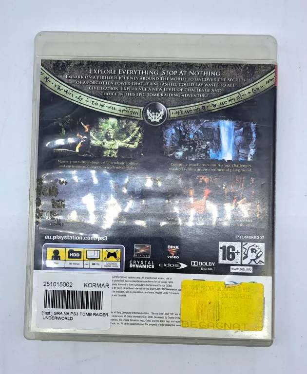 GRA NA PS3 TOMB RAIDER UNDERWORLD