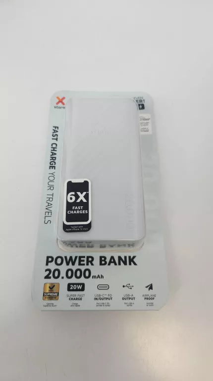 POWERBANK XTORM 20000 MAH SZARY