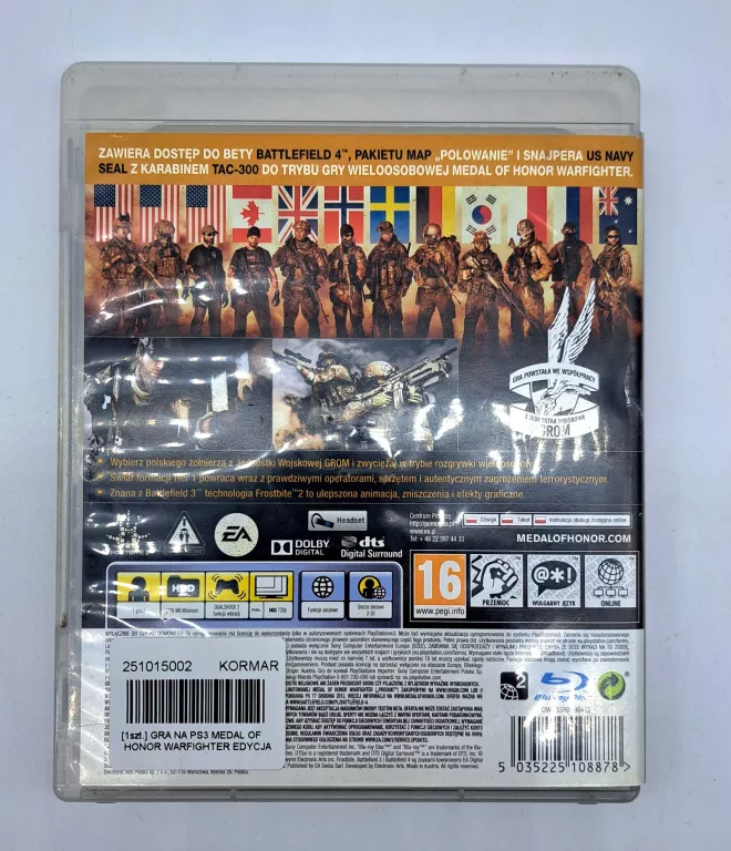 GRA NA PS3 MEDAL OF HONOR WARFIGHTER EDYCJA LIMITOWANA
