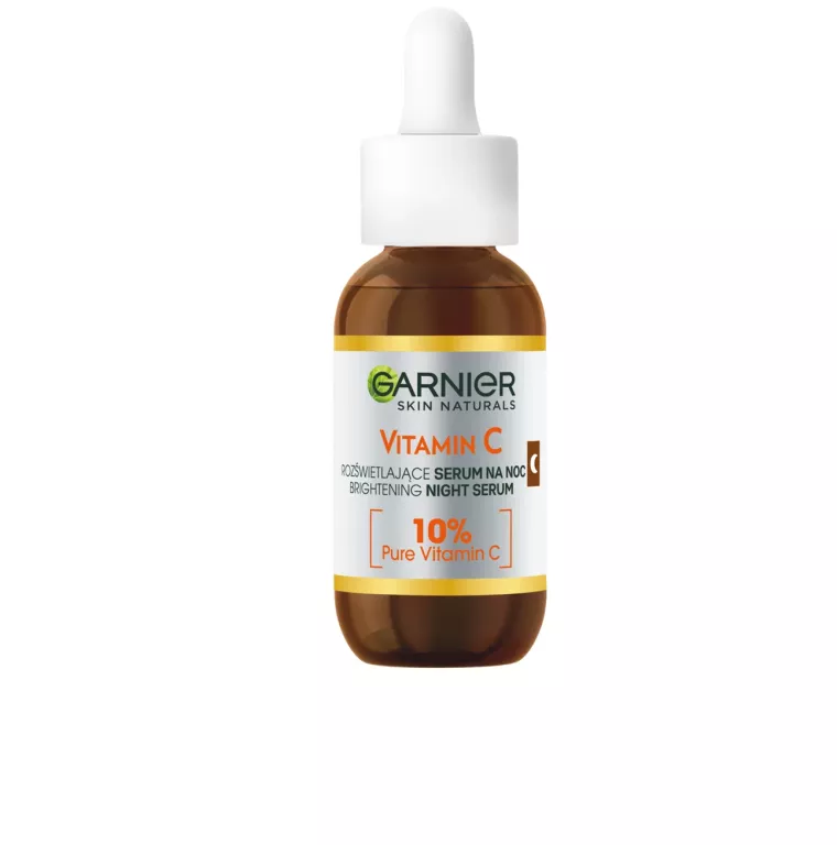 GARNIER ROZŚWIETLAJĄCE SERUM NA NOC Z WITAMINĄ C I KWASEM HIALURONOWYM