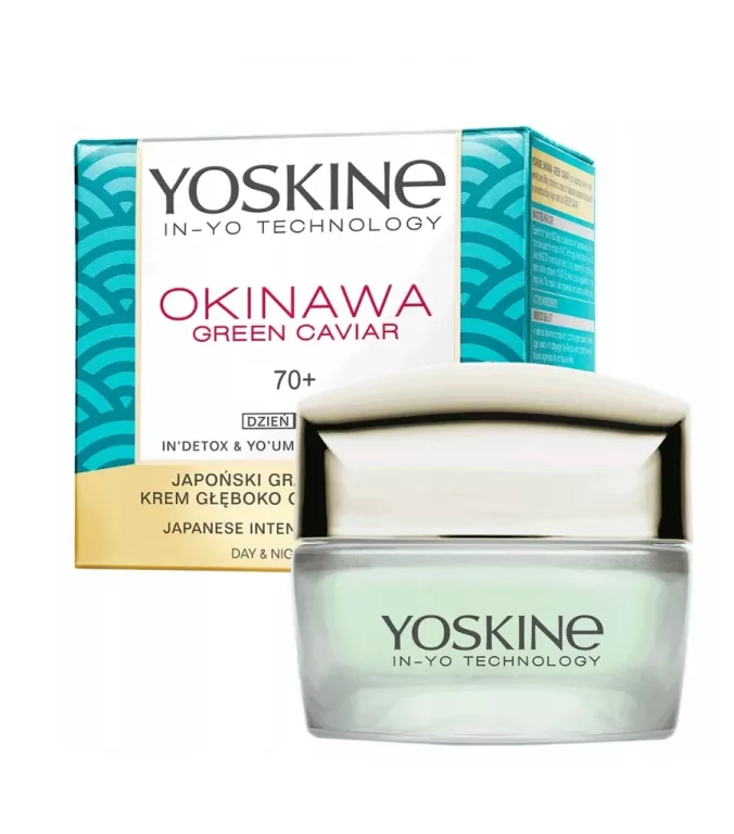 YOSKINE OKINAWA GREEN CAVIAR UJĘDRNIAJĄCY KREM DO TWARZY 70+ KAWIOR 50ML
