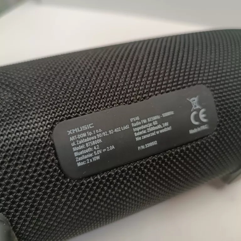 GŁOSNIK XMUSIC IPX46