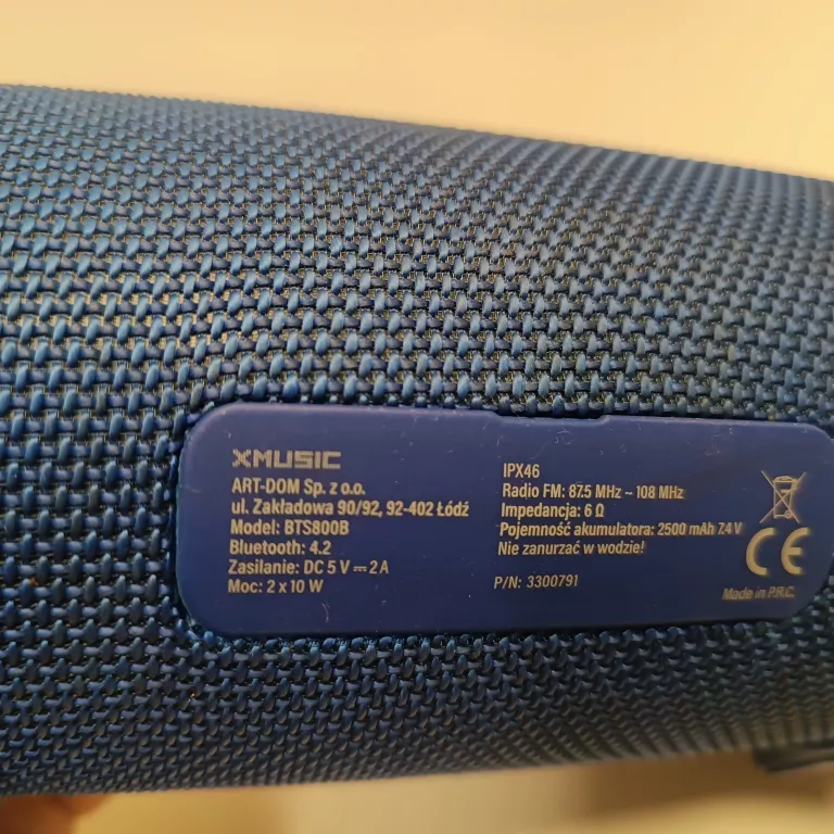 GŁOSNIK BT XMUSIC BTS800B