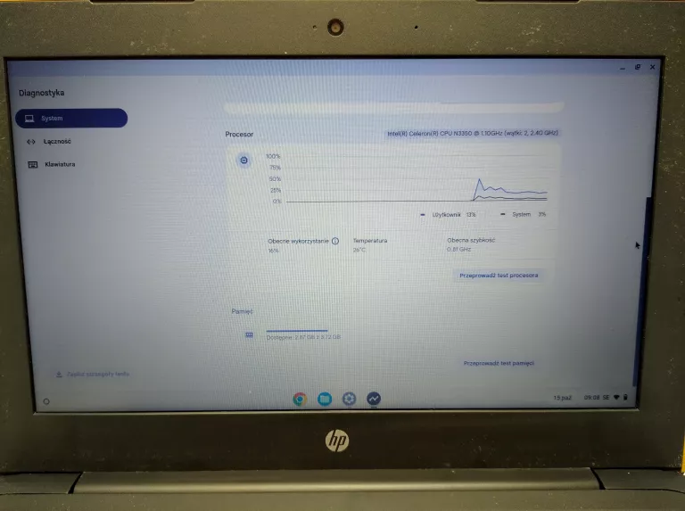 LAPTOP HP CHROMEBOOK 11 G6 EE N3350 4/16GB 11.6" CHROMEOS
