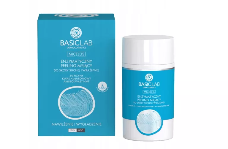 BASICLAB PEELING ENZYMATYCZNY DO TWARZY DO SKÓRY SUCHEJ I WRAŻLIWEJ 35 G