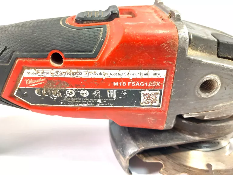 SZLIFIERKA AKUMULATOROWA MILWAUKEE M18 FSAG125X + AKU 4.0AH