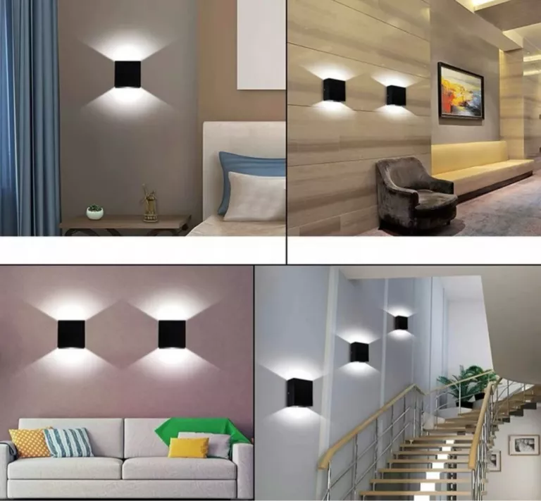 ZESTAW 2 LAMP ŚCIENNYCH FITHORSE RGB DO WNĘTRZ KINKIET LED BEZ WTYCZKI