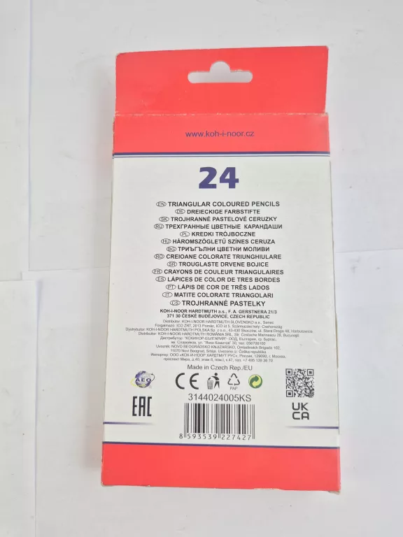 KREDKI TRÓJBOCZNE 24 KOLORY TRIOCOLOR