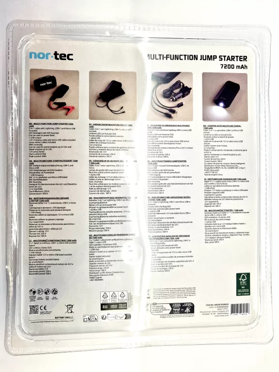 NORTEC URZĄDZENIE ROZRUCHOWE 7200MAH