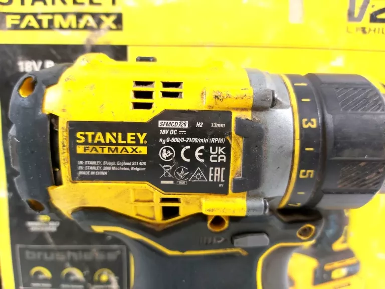 WIERTARKO-WKRĘTARKA STANLEY SFMCD720 FATMAX +2XAKU 2AH +ŁAD WAL