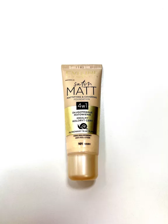 EVELINE PODKŁAD MATUJĄCY SATIN MATT 4W1 101 IVORY