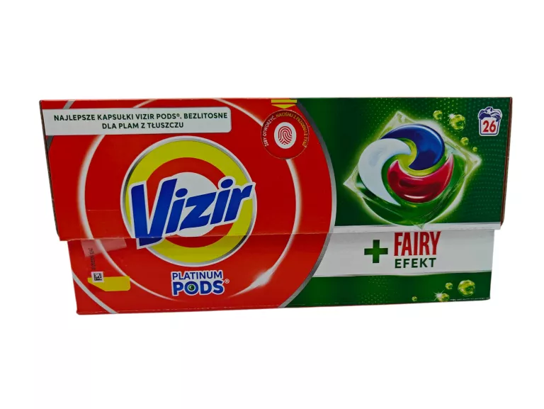 VIZIR + FAIRY EFFECT PODS KAPSUŁKI DO PRANIA, 26 PRAŃ