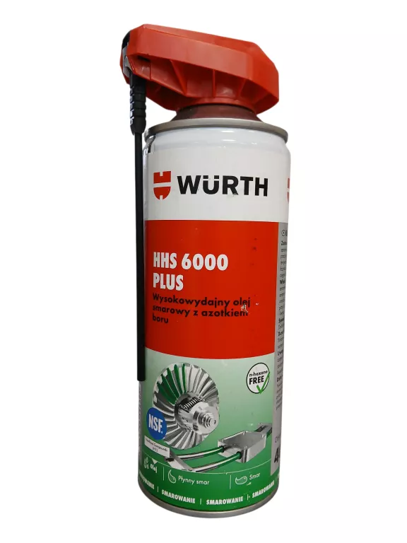 WURTH WYSOKOWYDAJNY OLEJ SMAROWY Z AZOTKIEM BORU HHS 6000 PLUS 400ML