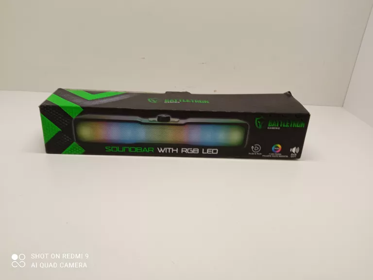 GŁOŚNIK SOUNDBAR GAMINGOWY BATTLETRON 2 X 5 WATÓW LED+ PUD