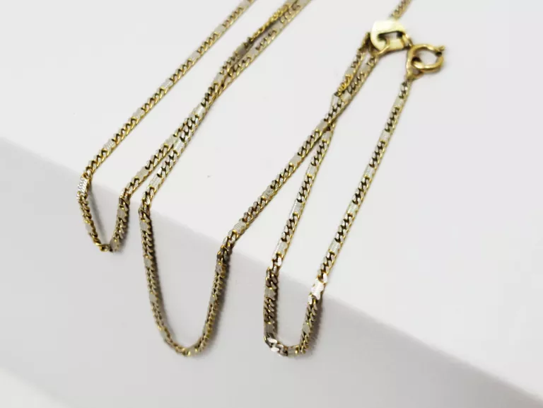ŚLICZNY ZŁOTY ŁAŃCUSZEK 14CT 2,33G 50CM