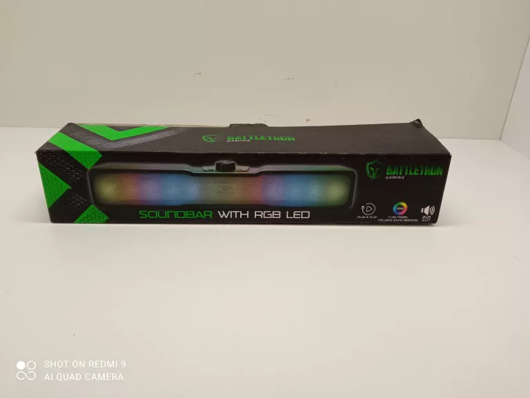 GŁOŚNIK SOUNDBAR GAMINGOWY BATTLETRON 2 X 5 WATÓW LED+ PUD