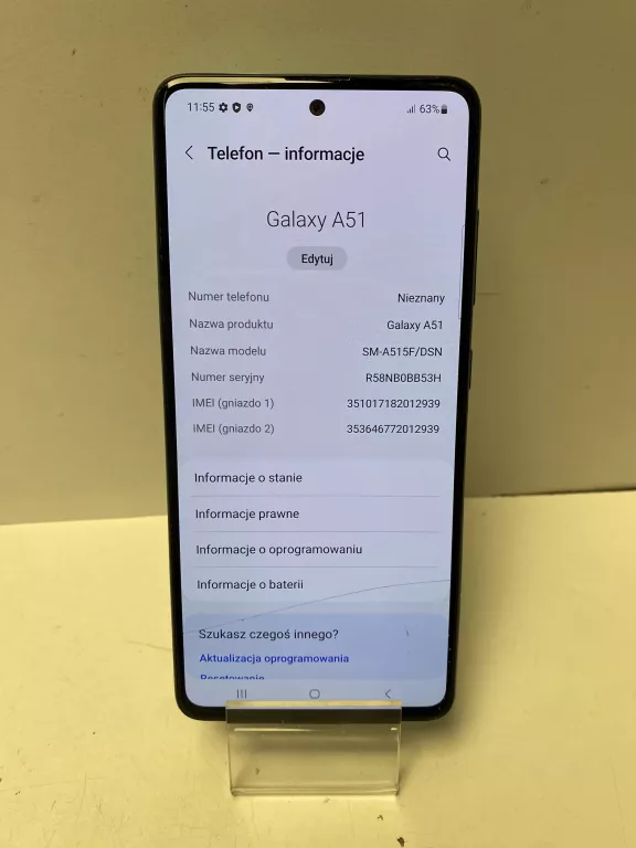 TELEFON SAMSUNG GALAXY A51 4/128GB OPIS