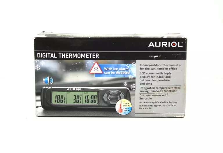 CYFROWY TERMOMETR AURIOL WYŚWIETLACZ LCD